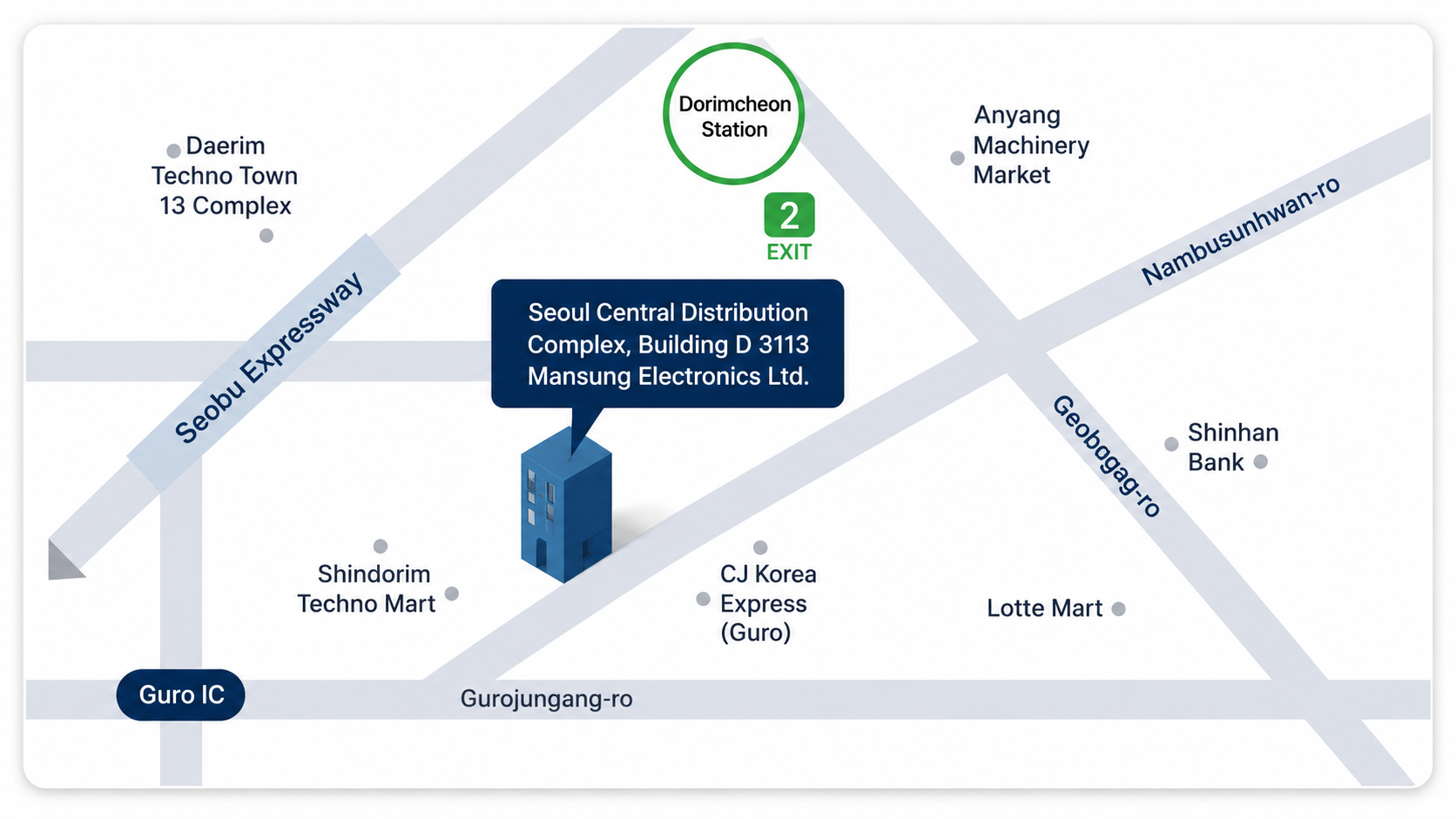 Guro Store Map